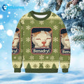 Sleepy Cat Bena-dryl Ugly Christmas Sweater
