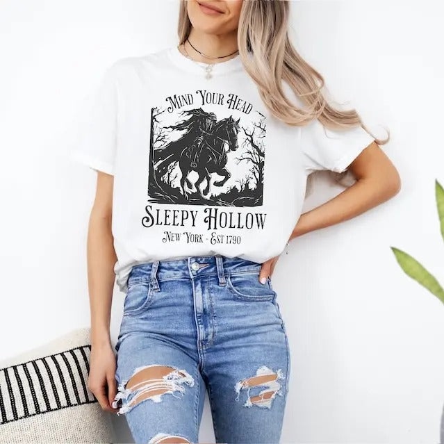 Sleepy Hollow Shirt, Headless Horseman, Dark Academia, Booktok Merch, Halloween tshirt, Ichabod Crane, Spooky Shirt, Literature