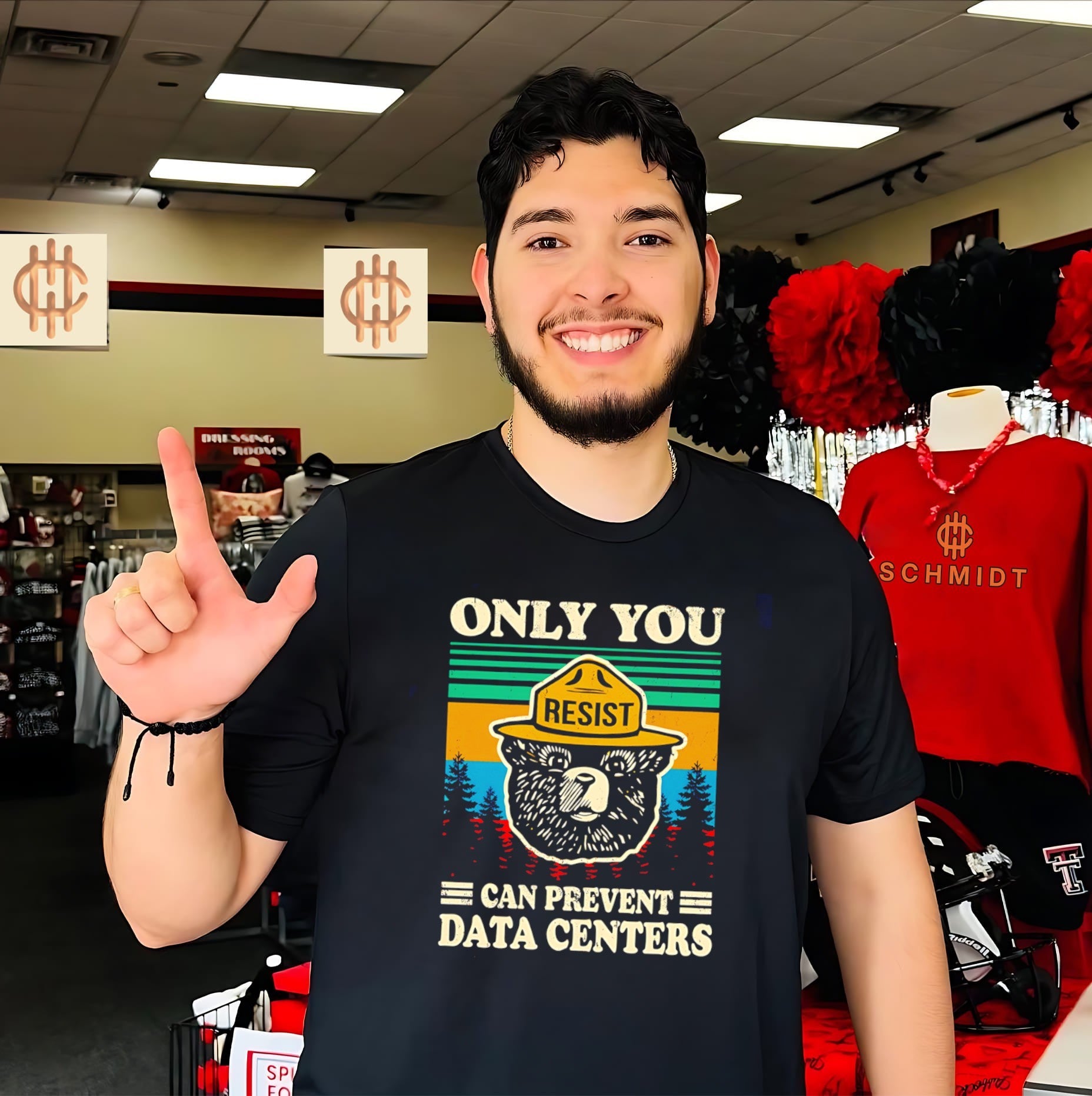 Smokey the Bear only you can prevent data centers shirt