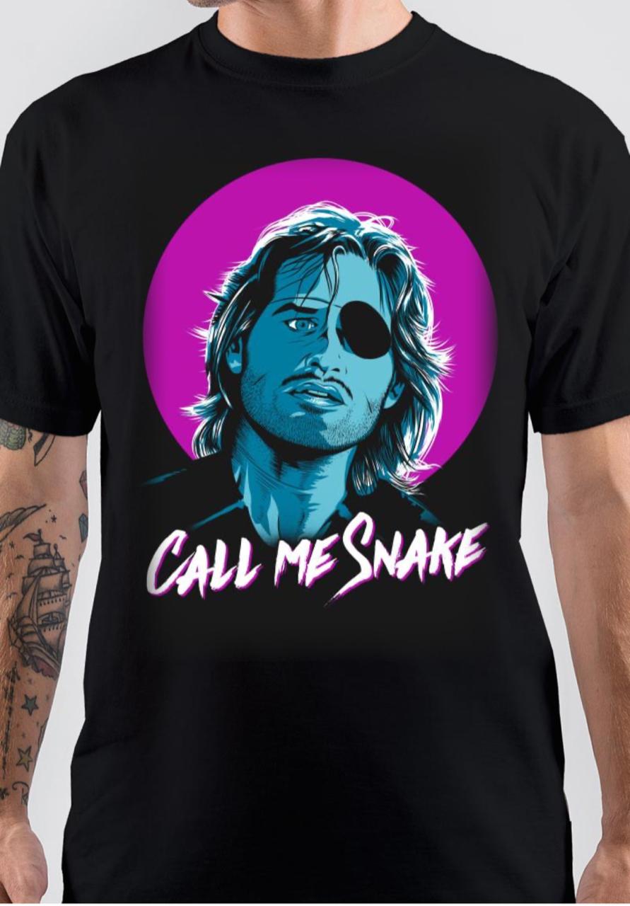 Snake Plissken Call Me Snake Black T-Shirt Hoodie, Sweatshirt | CoreVibeTees.com
