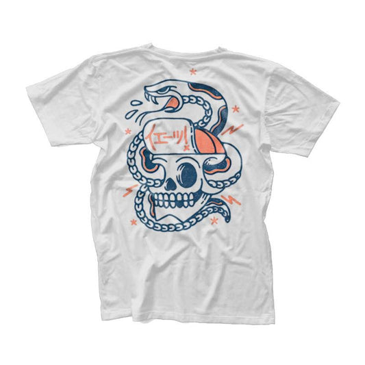 Snake Skull Printed Men's T-shirt , Music Tee