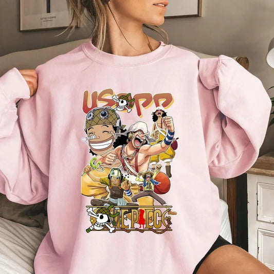 Sniper Soge King Straw Hat OP Shirt Crewneck #Hoodie, Anime Otaku Shirt Sweatshirt, #Hoodie, Comfort Colors