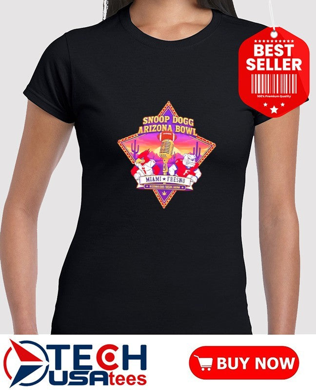 Snoop Dogg Arizona Bowl Miami vs Fresno Football 2025 logo shirt