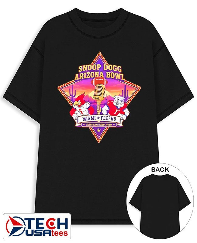 Snoop Dogg Arizona Bowl Miami vs Fresno Football 2025 logo shirt