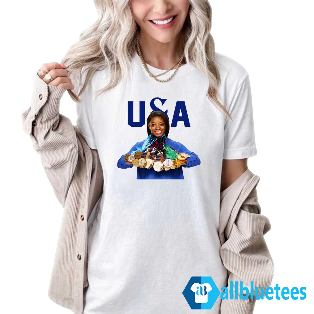 Snoop Dogg x Simone Biles Paris Olympics 2024 Medal Shirt