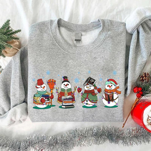 Snowman Reading Book Sweatshirt, TOG Bookish Christmas Shirt, Snowman Book Sweatshirt,  Bookish Snowman Shirt, TOG Fan Christmas Sweatshirt, Book Lover Christmas Shirt