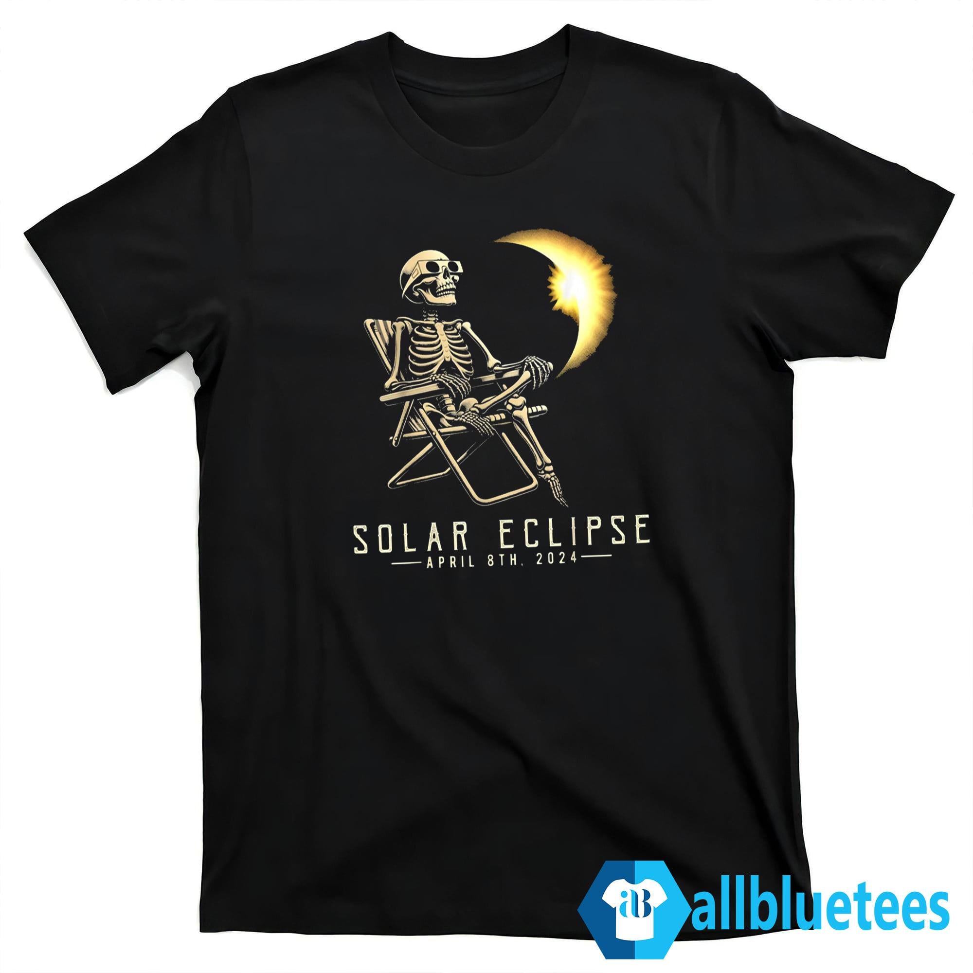 Solar Eclipse Skeleton April 8th 2024 Shirt