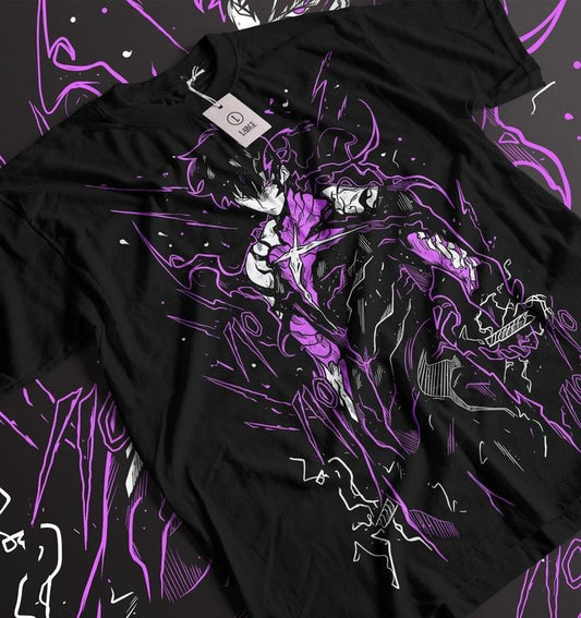 Solo Leveling Anime T-Shirt Anime Manga Unisex Tshirt T-Shirt Tee ALL SIZES Summer Shirts Menswear Top Underwear Man Tshirt Streetwear Tropical Crewneck Round Neck Casual