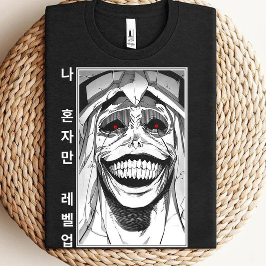 Solo Leveling God Shirt, Anime Tshirt, Solo Level Shirt, Gift For Him, Gift For Her, Unisex Shirt, Anime Gifts, Creepy Anime Shirt