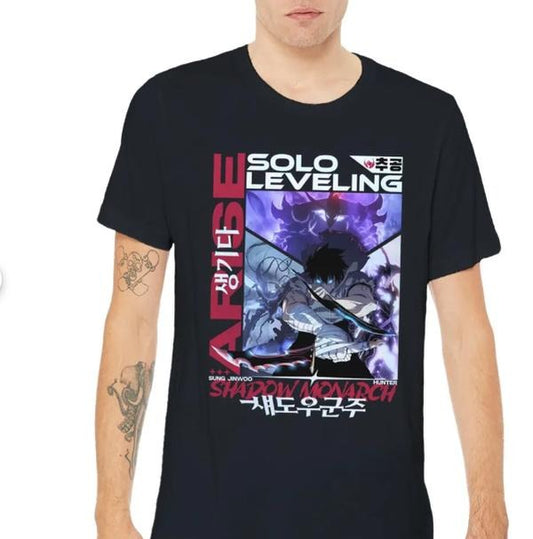 Solo Leveling Shirt, Jin Woo Beru Anime Shirt, Anime Gifts, Japanese Manga T shirt
