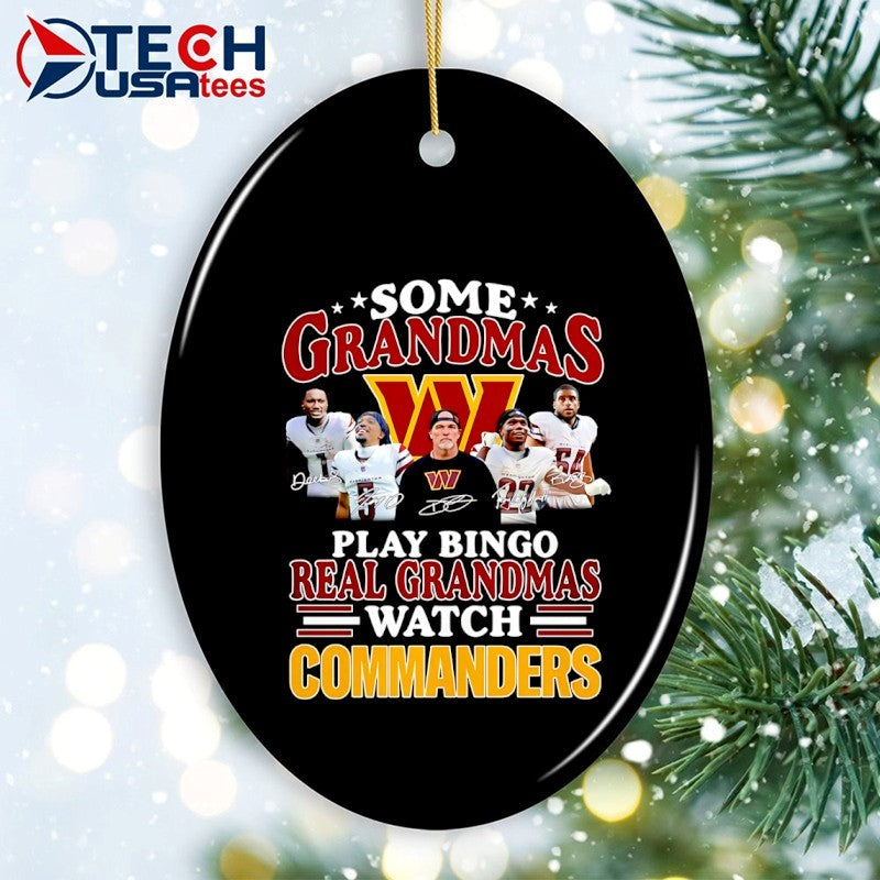 Some grandmas play bingo real grandmas watch Washington Commanders signatures shirt