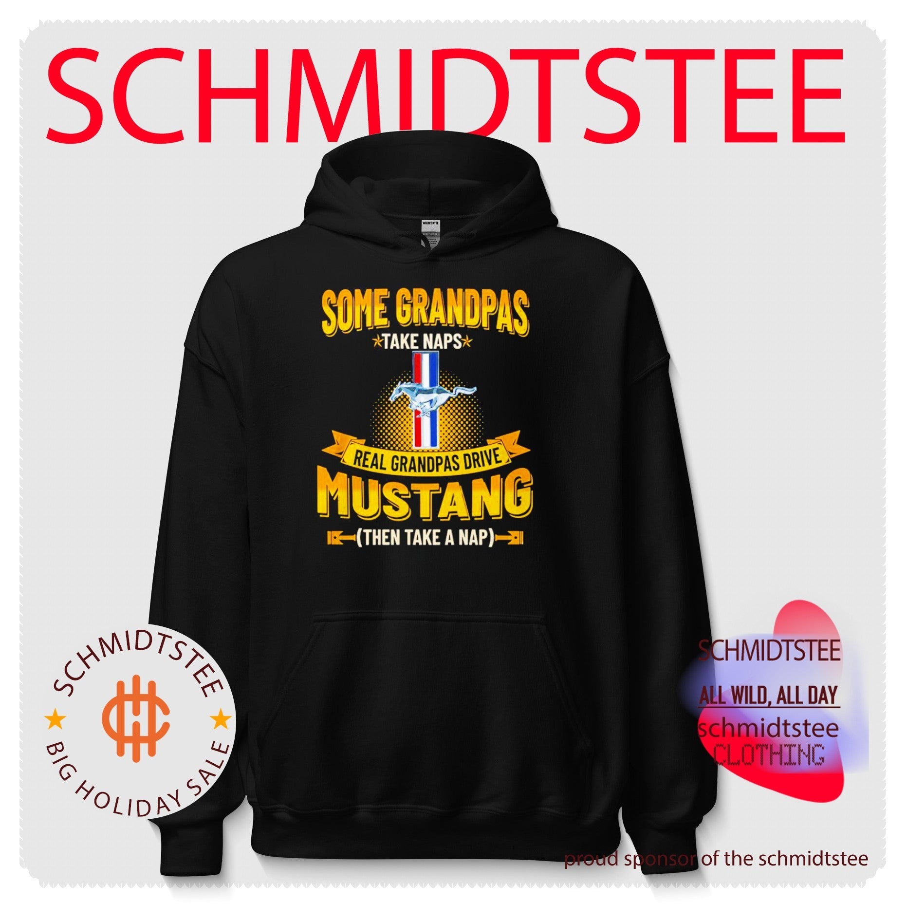 Some grandpas take naps real grandpas drive mustang then take a nap shirt