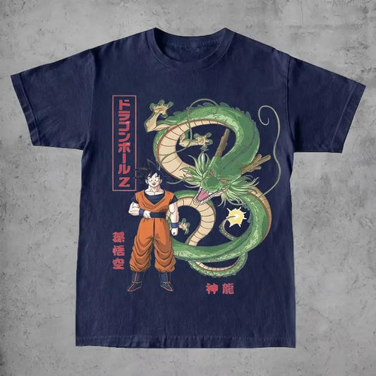Son Goku Dragonball Z Mens Graphic Tee - Vintage Anime Unisex Tshirt Japanese Manga Y2K Crewneck Cotton Sweatshirt, Hoodie, Comfort Colors
