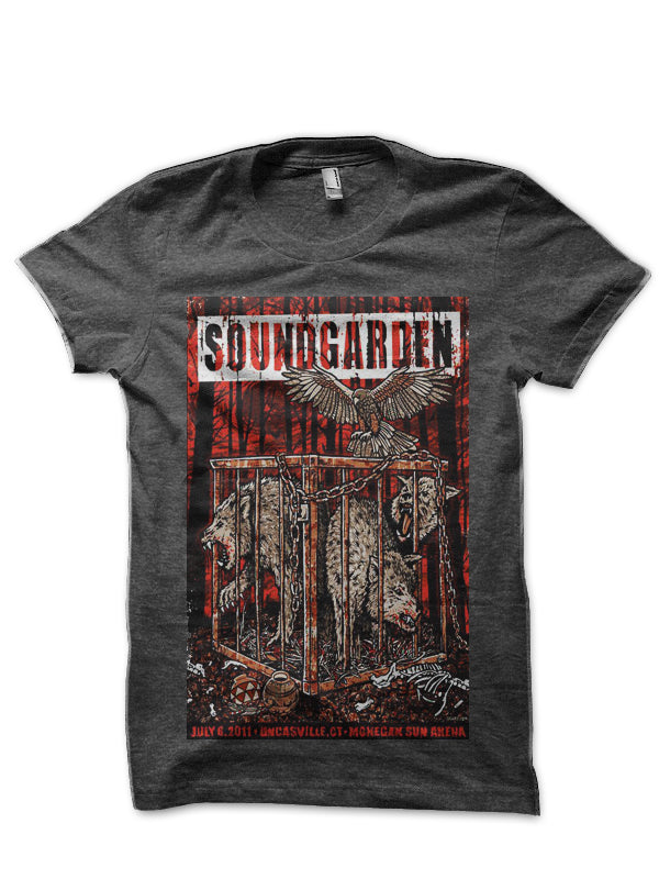 Soundgarden Charcoal Grey T-Shirt Hoodie, Sweatshirt | CoreVibeTees.com