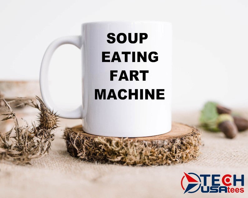 Soup eating fart machine T-shirt