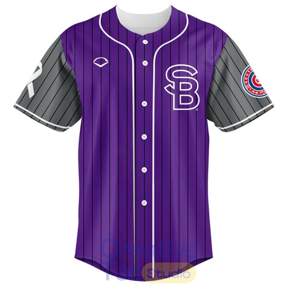 South Bend Cubs 2026 Cancer Awareness Night Custom Baseball Jersey