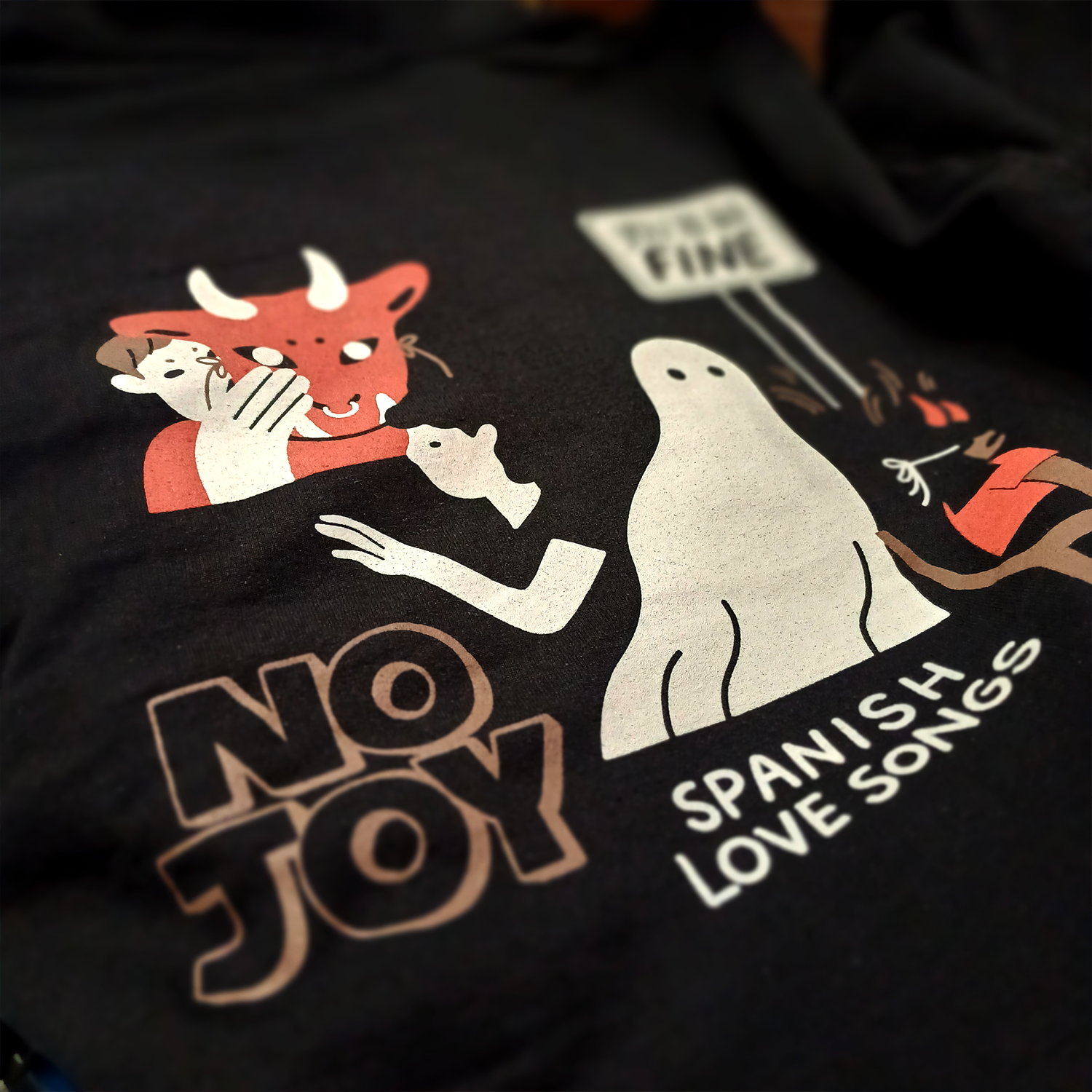 Ghost Hoodie (Black) T-Shirts, Sweatshirt | CoreVibeTees.com (Image 5)