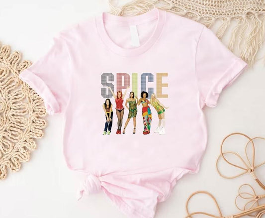 Spice Girls Tshirt, Spice Girls Gift, Spice Tour Gift, Vintage 90s T shirt, Spice Girls Tee, Music Shirt for Her Top Womenswear