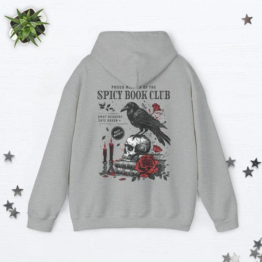 Spicy Book Club Hoodie, Morally Grey Hoodie, Booktok Merch, Bookish Things Smut Hoodie, Book Lover Gift, Death By Tbr Romantasy Enemies To Lovers Womenswear Sweater