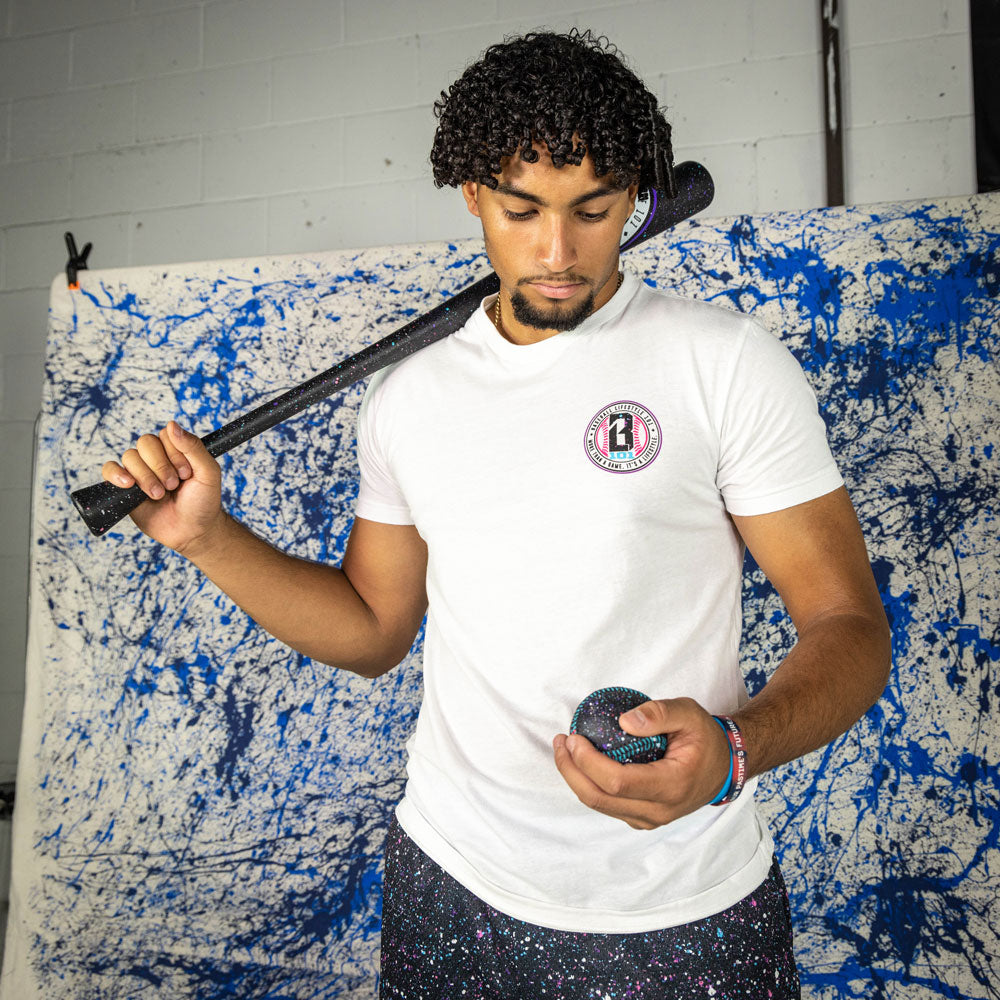 Splatter Tee - White/Galaxy Hoodie, Sweatshirt | CoreVibeTees.com (Image 3)