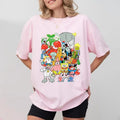 Spongebob Cast Of Characters T-Shirt Unisex Tee, y2k clothing Streetwear Womenswear Comfort Top Cotton Hoodie, Sweatshirt
