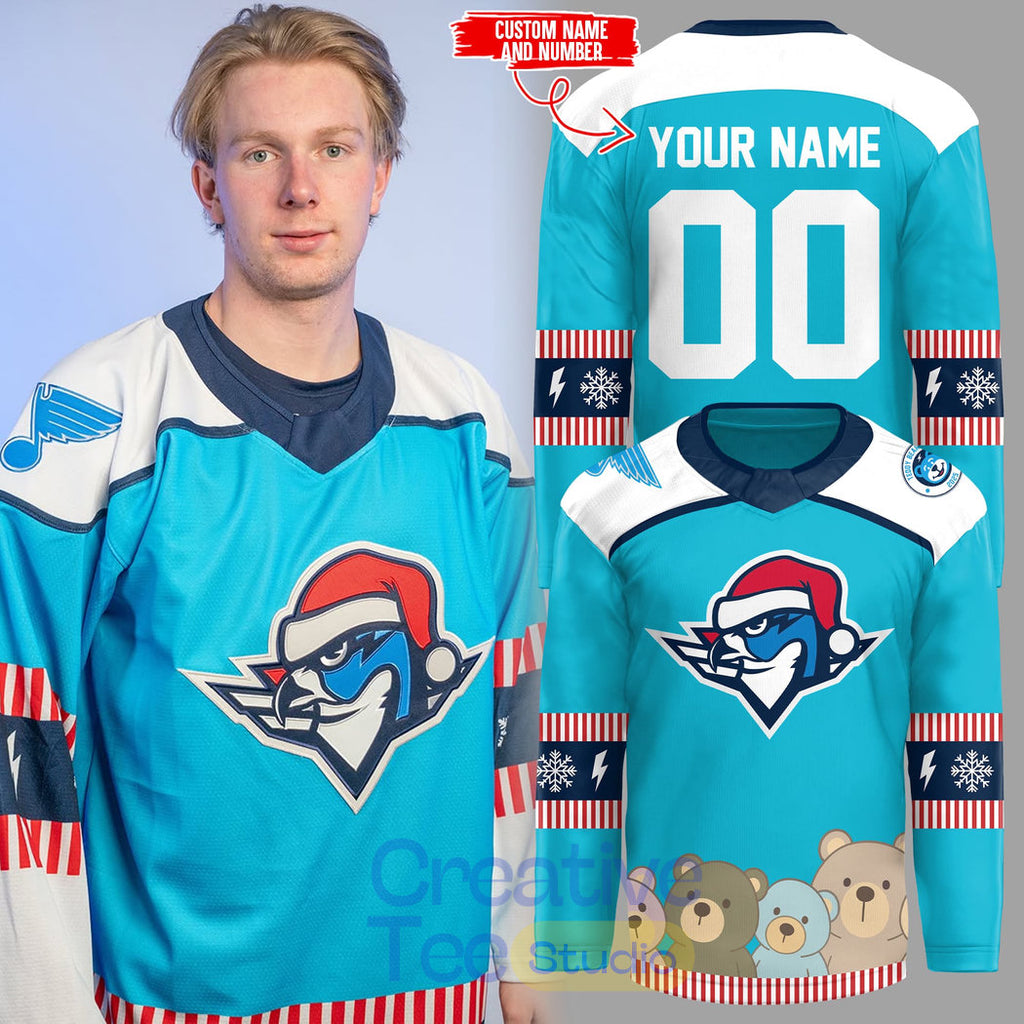 Springfield Thunderbirds Teddy Bear Toss Custom Hockey Jersey