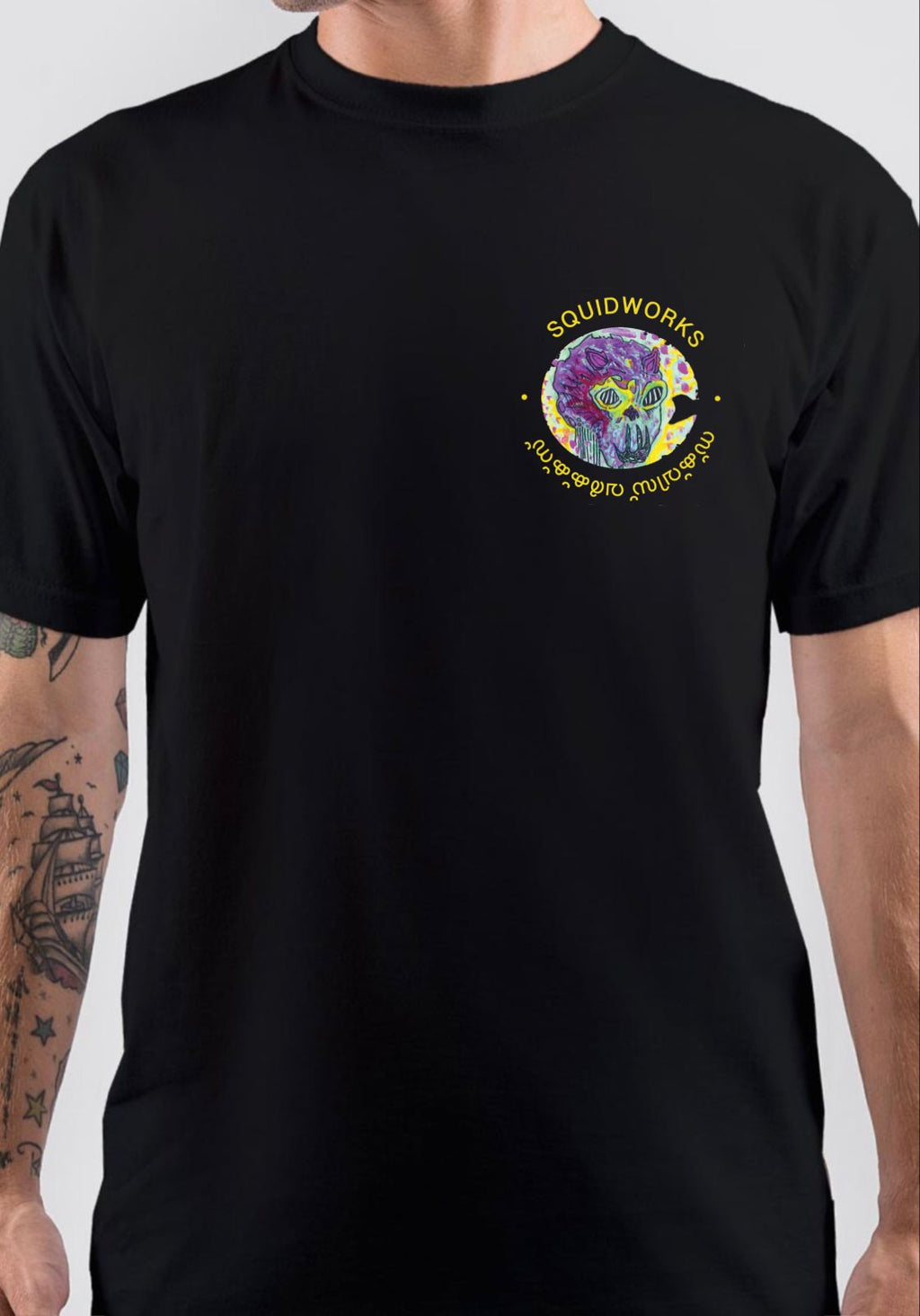 Squid Works Black T-Shirt Hoodie, Sweatshirt | CoreVibeTees.com
