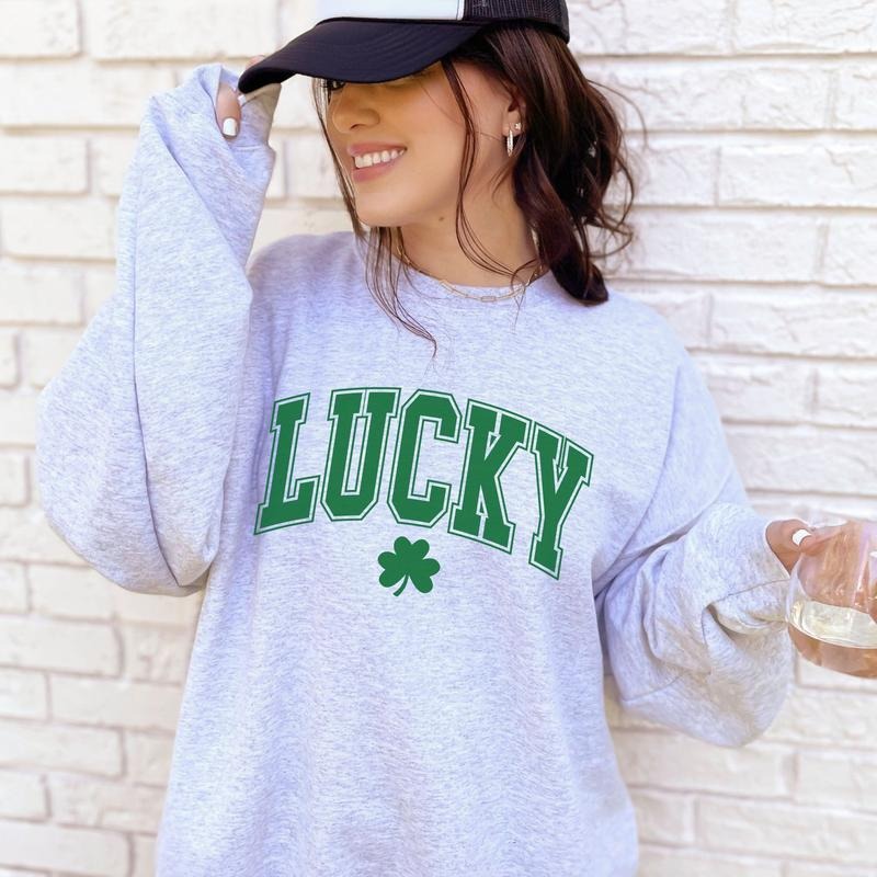 St Patrick's Day Sweatshirt, Trendy St Patricks Day Sweatshirt, Lucky Shamrock Sweater, Teacher St Patricks Day Sweatshirt, Parade Crewneck, Irish Sweater