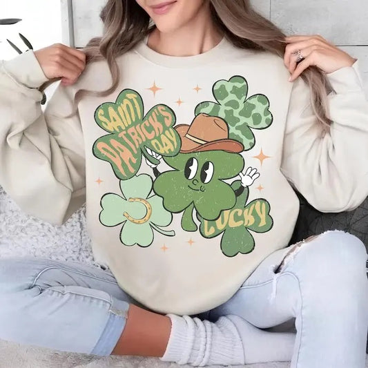 St Patrick's Day, Lucky Clover Hoodie and Sweater; T-shirts