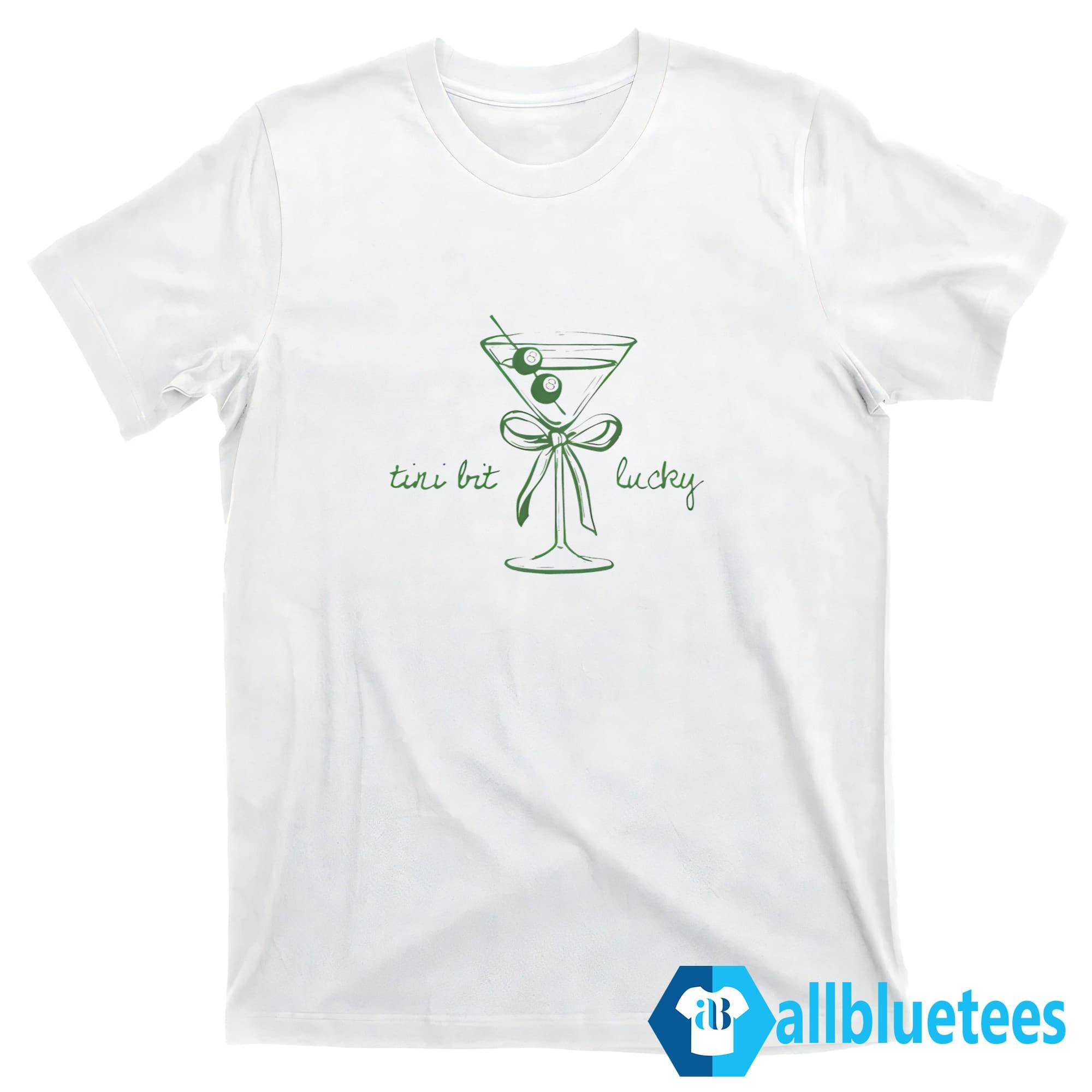 St. Patrick’s Day Tini Bit Lucky Martini Shirt