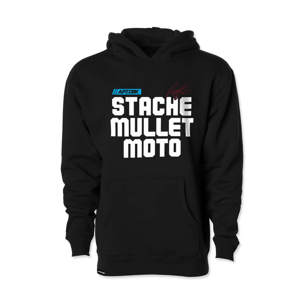 Stache Mullet Moto - AP7 Youth Hoodie T-Shirts, Sweatshirt | CoreVibeTees.com (Image 2)