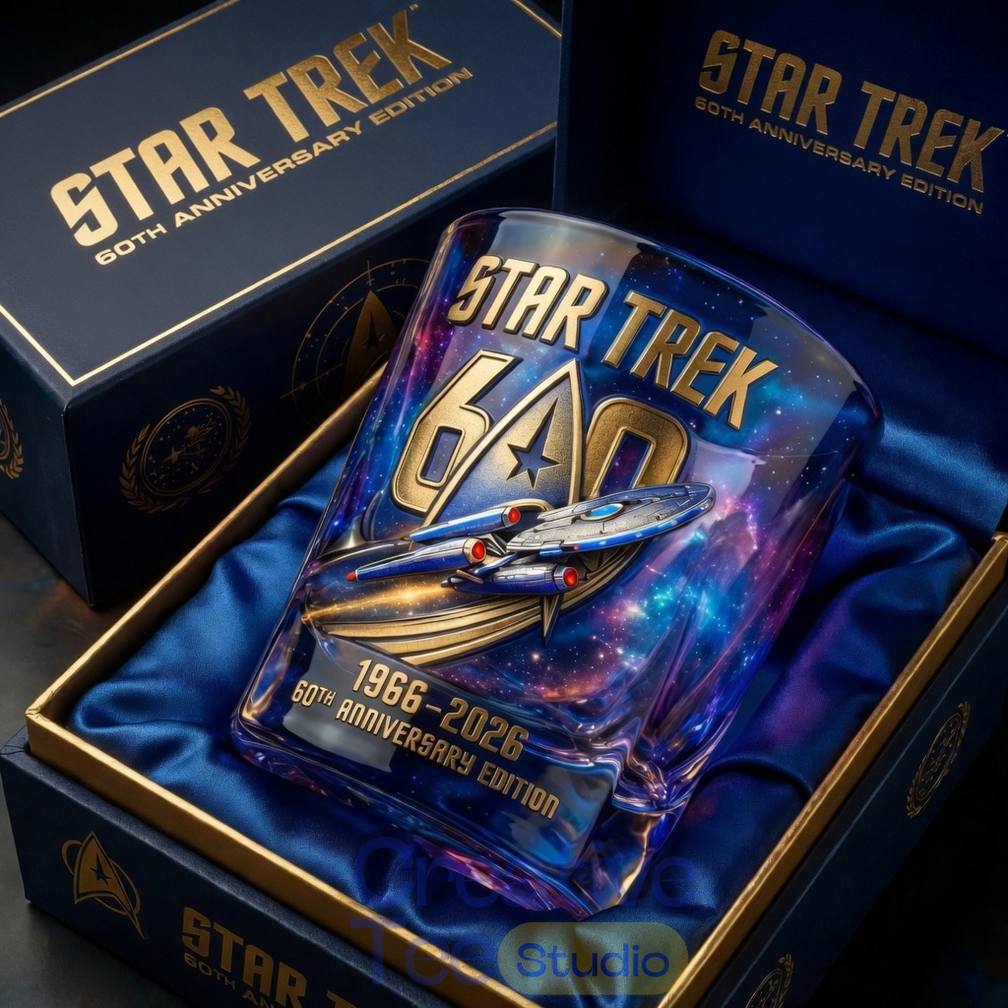 Star Trek 60th Anniversary Commemorative Whiskey Glass
