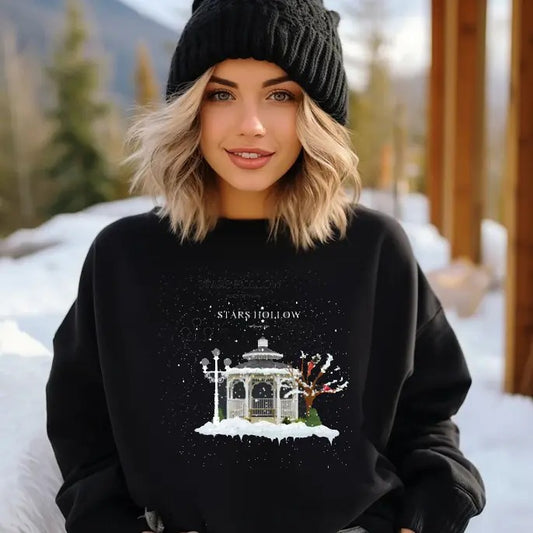 Stars Hollow Christmas Festival Sweatshirt, Christmas Tree Sweater, Christmas Tree Shirt, Christmas Holiday Festival Sweater, Christmas Gift, Holiday Sweatshirt,  Christmas Shirt, Christmas Clothes, Christmas Vibes, Christmas Season, Christmas Tree
