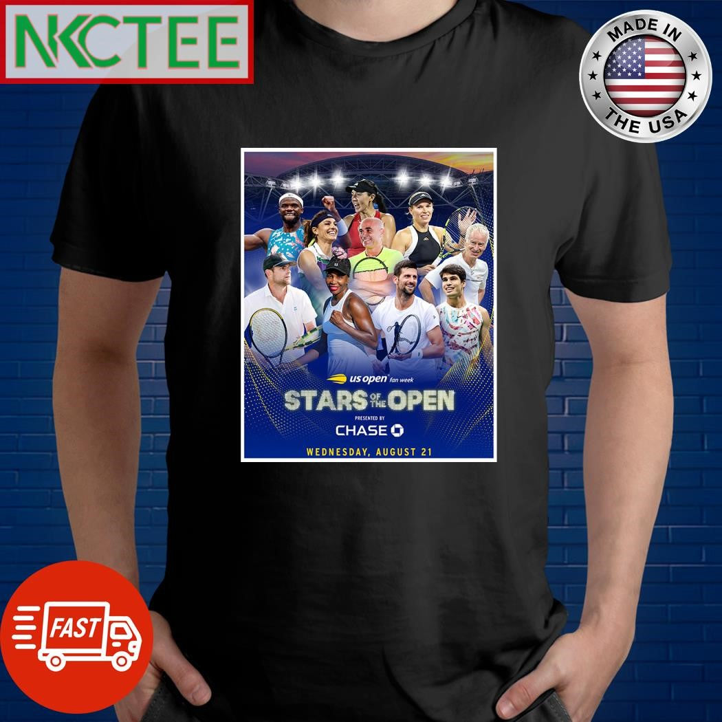 Stars of the Open tennis shirt