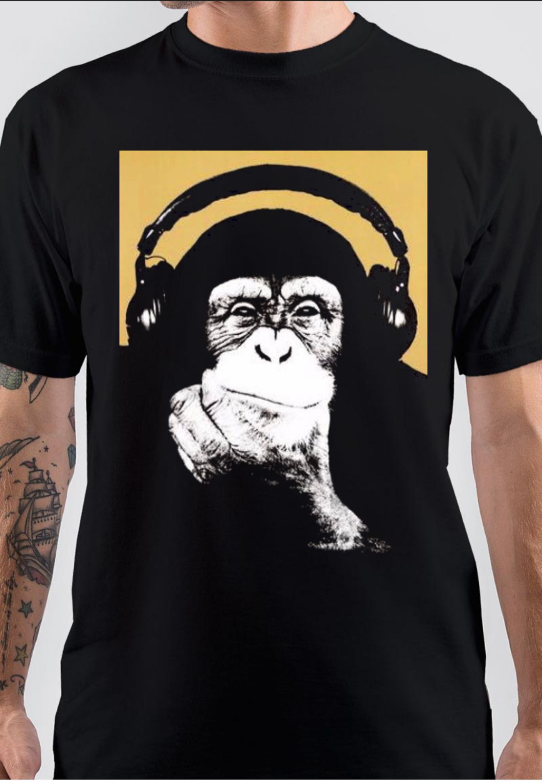 Steez Monkey Headphones T-Shirt Hoodie, Sweatshirt | CoreVibeTees.com