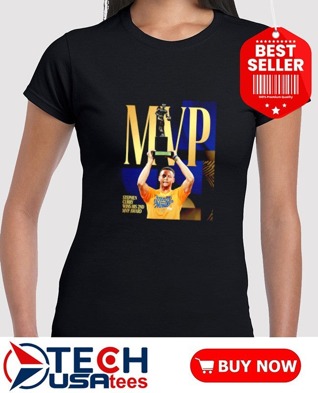 Stephen Curry wins his 2nd MVP Award shirt