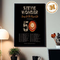 Stevie Wonder 50th Anniversary Song In The Key Of Life Home Decor Poster Canvas