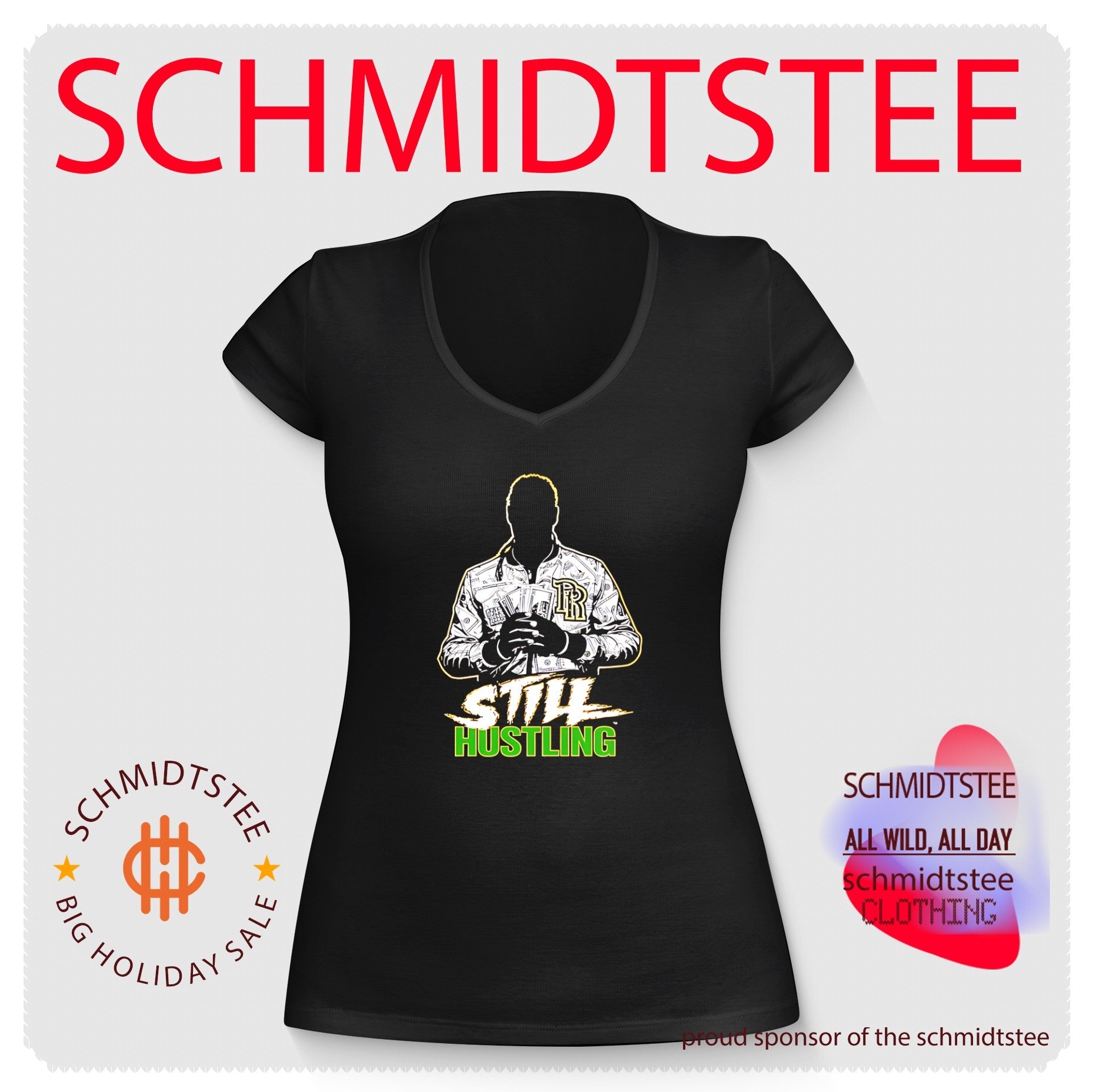 Still hustling pro wrestling illustration shirt