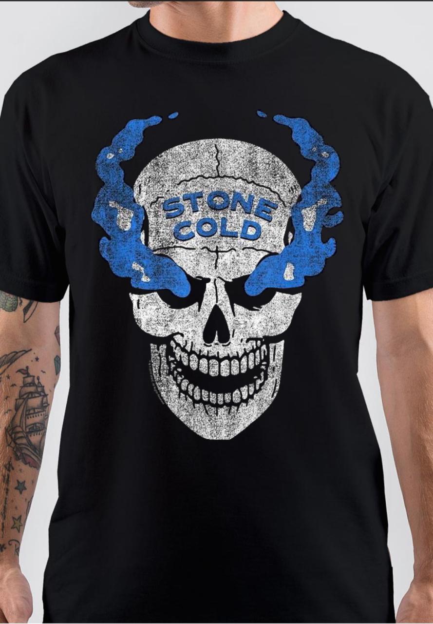 Stone Cold Black T-Shirt Hoodie, Sweatshirt | CoreVibeTees.com