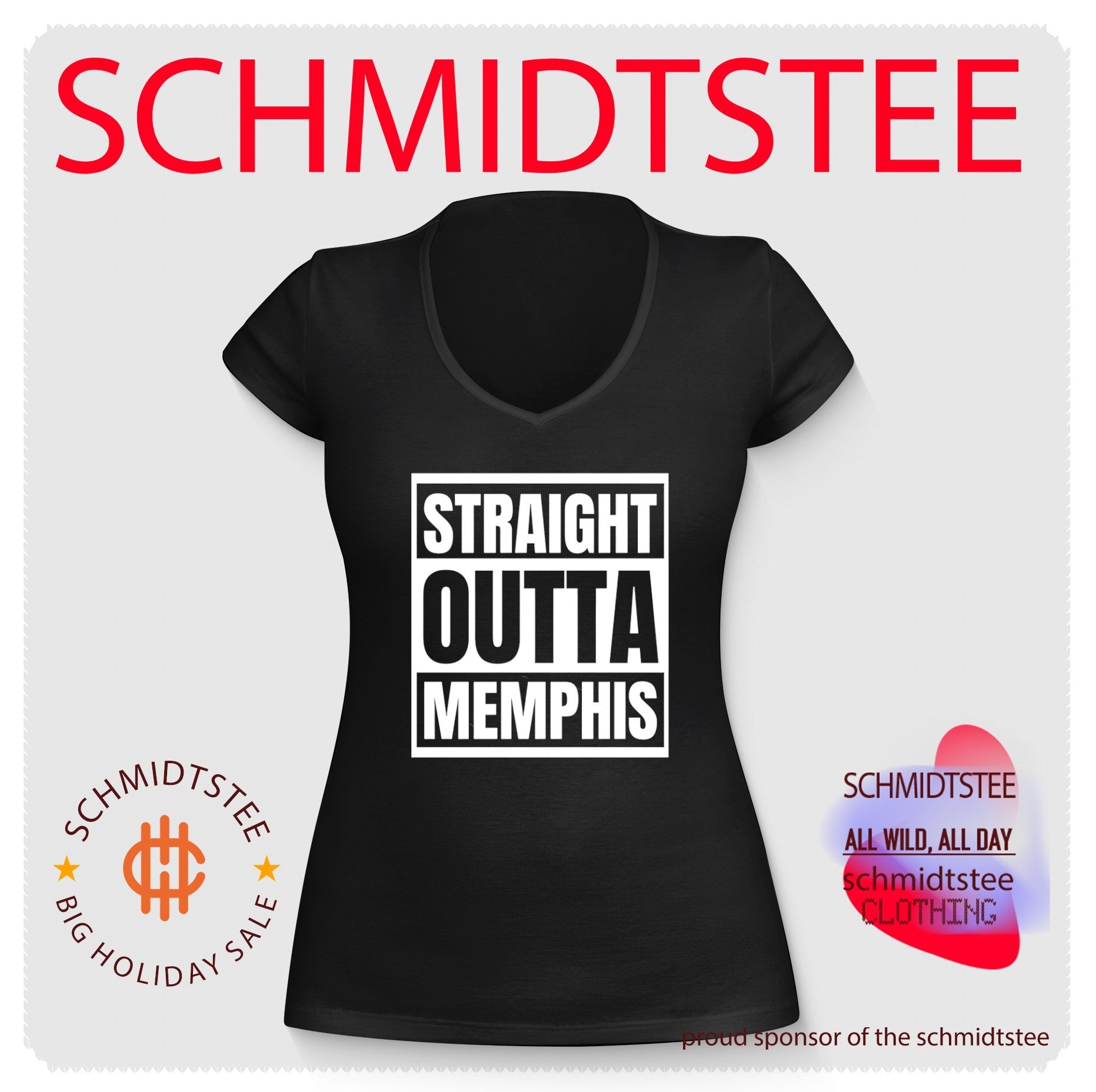 Straight outta memphis text shirt