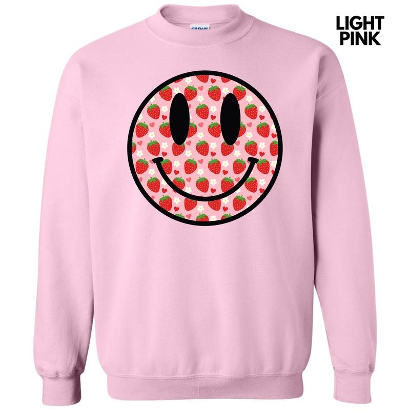 Strawberry Happy Face Sweatshirt 'NLB' T-Shirts, Hoodie | CoreVibeTees.com