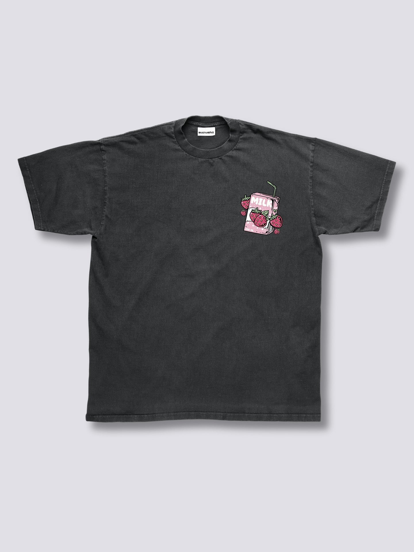 Strawberry Milk Back Vintage T-Shirt Hoodie, Sweatshirt | CoreVibeTees.com (Image 2)