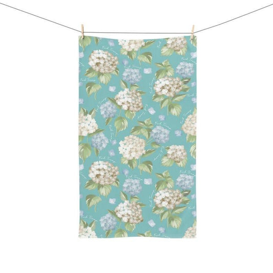 Subtle F*ck Trump Hand Towel, Hydrangeas Kitchen Towel, FDT 4687, Anti Trump Tea Towel, Political Home Decor, Democrat Mom Gift For Gardener