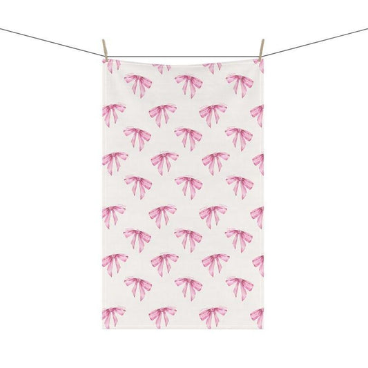Subtle F*ck Trump Pink Bow Tea Towel, Funny Political Kitchen Towel, Anti Trump Dish Cloth, Feminist Gift, Democrat Housewarming Decor