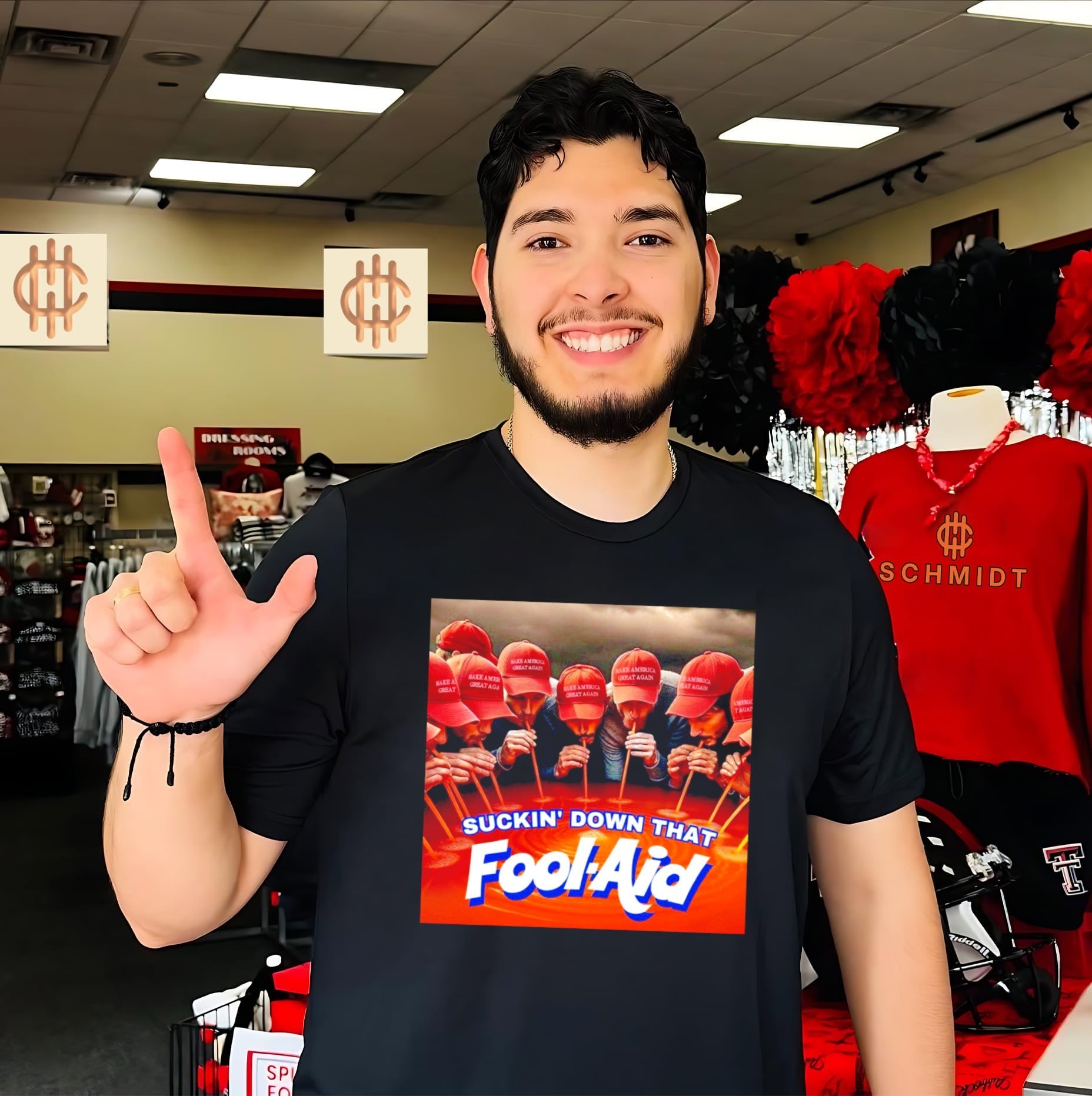 Suckin’ down that Fool-Aid MAGA hat shirt