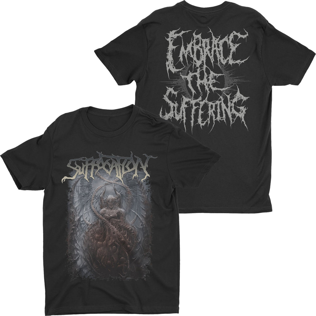 Suffocation - Embrace The Suffering t-shirt Hoodie, Sweatshirt | CoreVibeTees.com (Image 1)