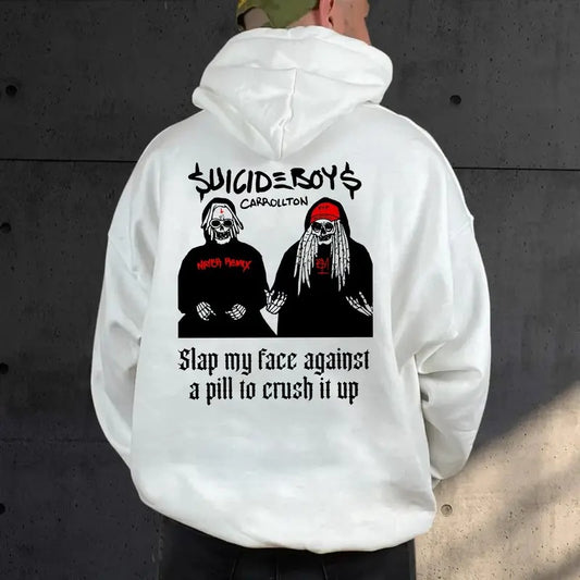 Suicideb0y 2024 Hoodie On Back, Tour Concert Outfit, Streetwear Hoodie, Fan Merch, Unisex Long Sleeve Pullover Hoodie Shirt