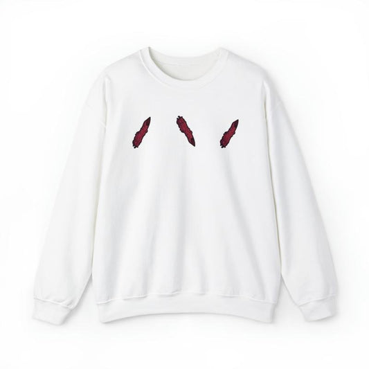 Sukuna Fingers Minimal Graphic Sweatshirt Ju Jutsu Kaisen Anime Manga Inspired Mens Womens Unisex Clothing JJK Ryomen Casual Crewneck Cotton Fabric