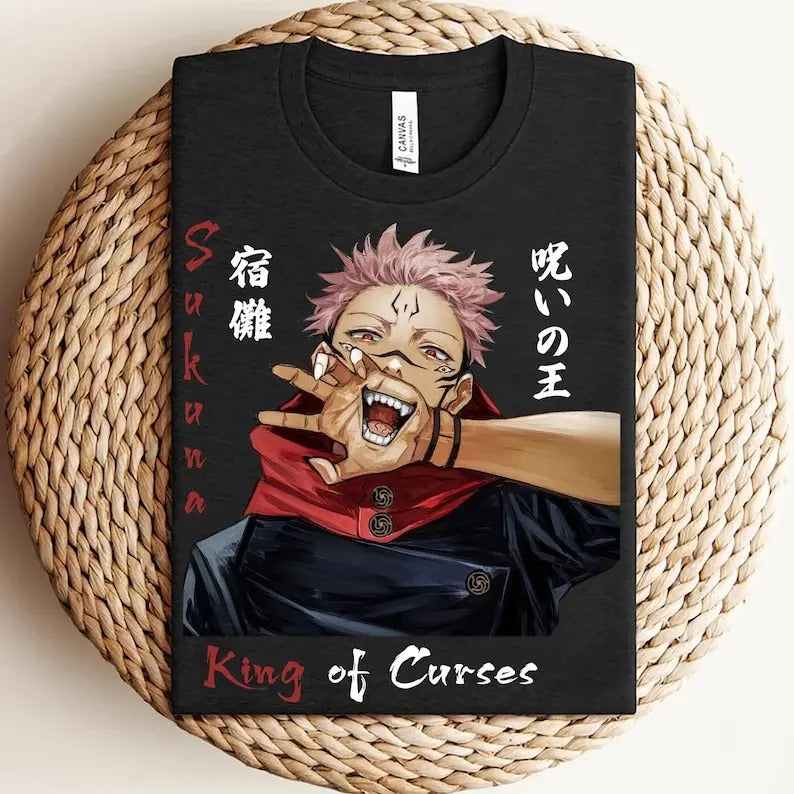 Sukuna Shirt, Jujutsu Kaisen Shirt, Hoodie, Sweatshirt | CoreVibeTees.com