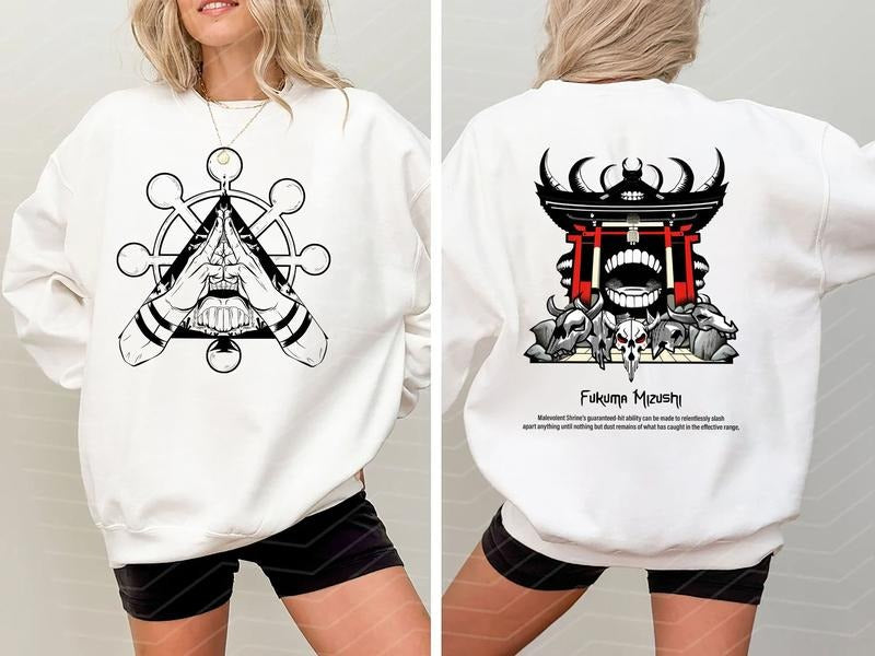 Sukuna T-shirt, Anime Lovers Sweatshirt Hoodie A8